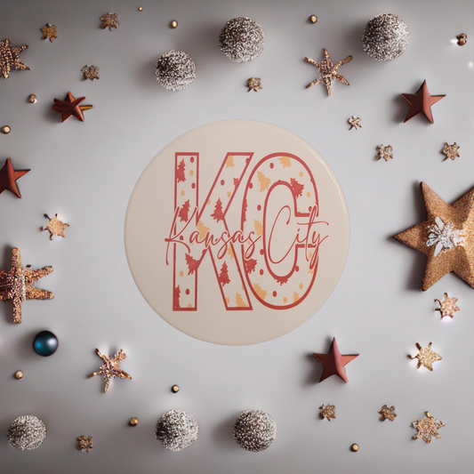 Ceramic Coaster - KC Christmas Trees