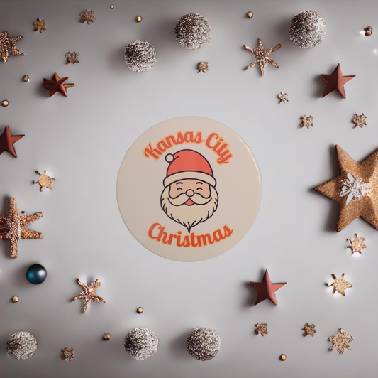 Ceramic Coaster - KC Christmas Santa